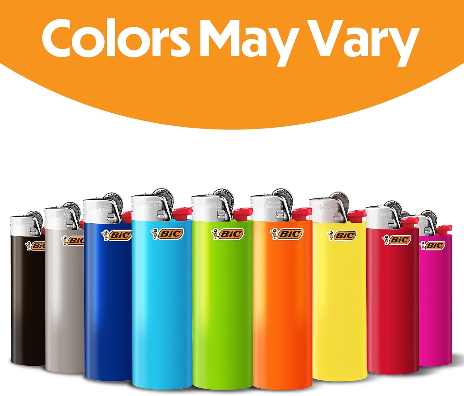 image:imageBIC Classic Maxi Pocket Lighter Safe and Reliable 8Pack Assorted ColorsAssorted