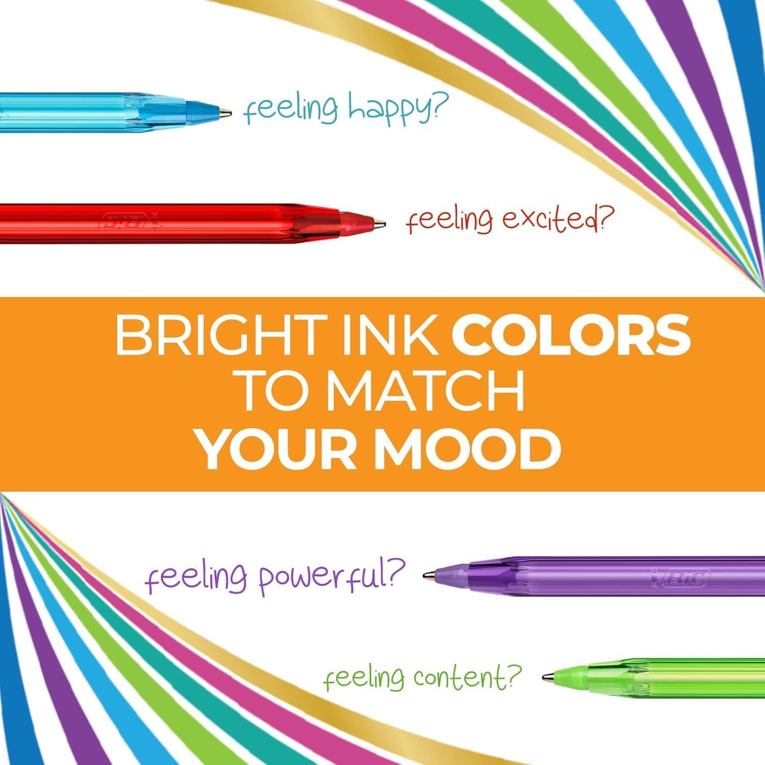 image:imageBIC Color Cues Pen Set 60Count Pack Assorted Colors for School Supplies1 Count Pack of 60