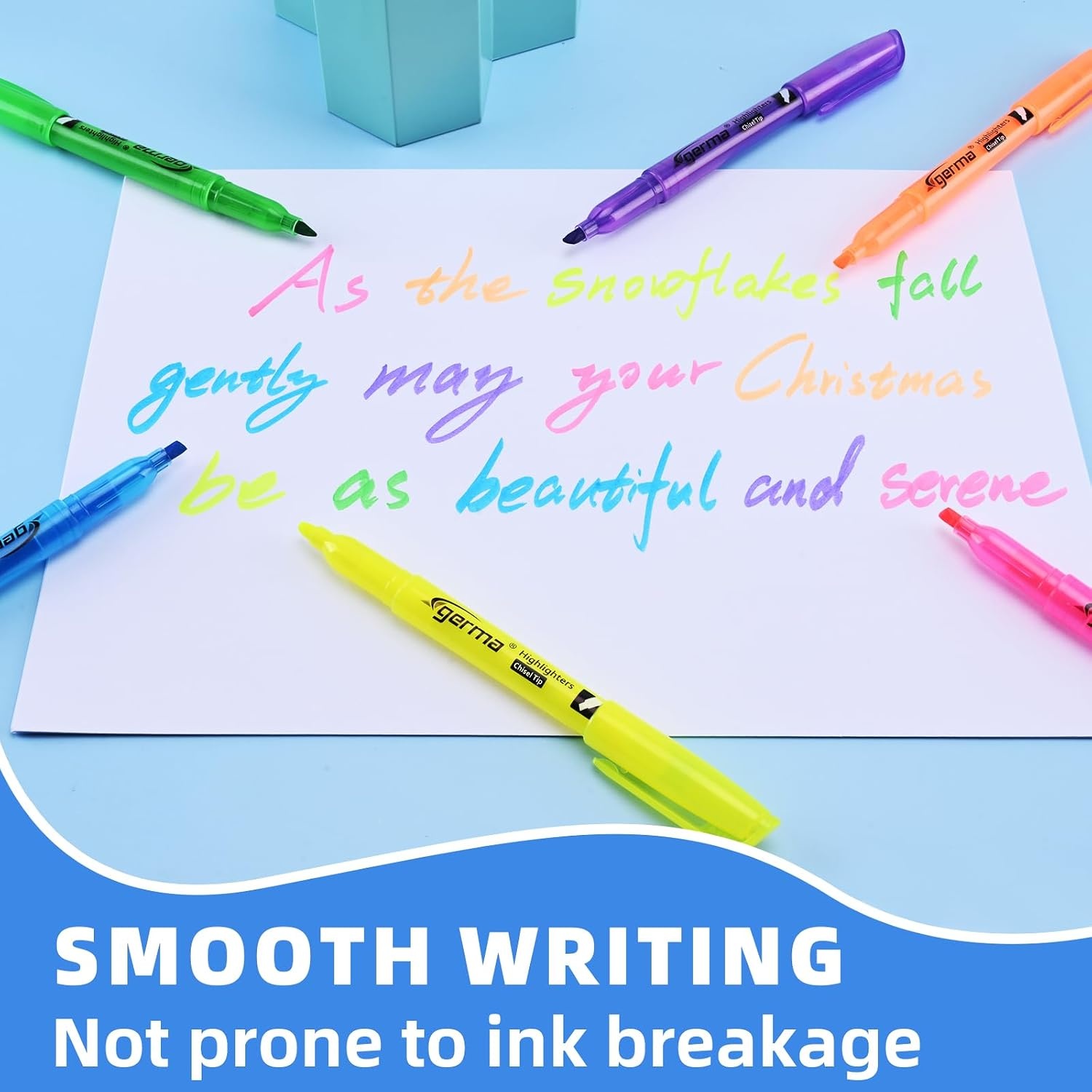 image:imageCgerma Highlighters 36 Pack Chisel Tip Green Highlighter Bright ColorsQuickly Drying Perfect for Students Kids Adults Classroom School Office6 color