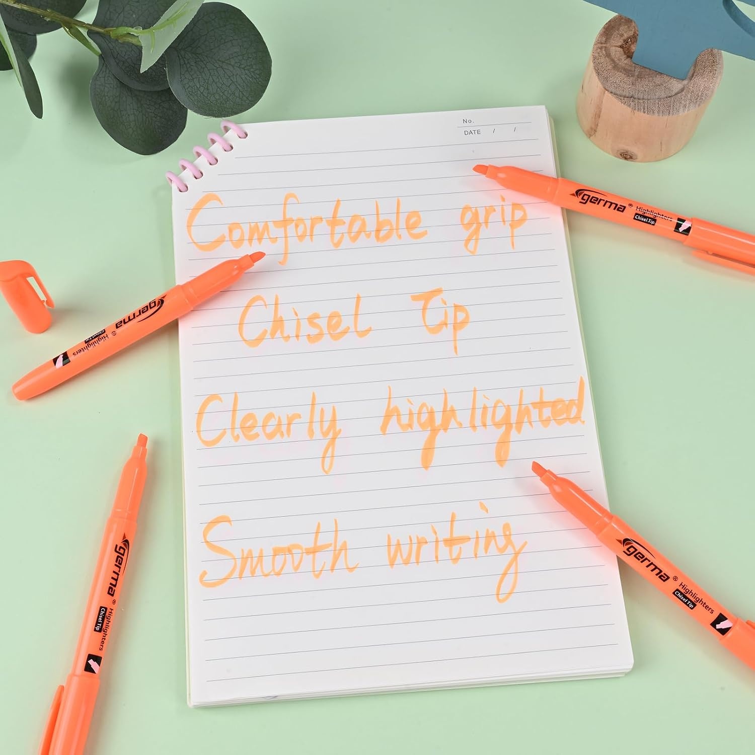 image:imageCgerma Highlighters 36 Pack Chisel Tip Green Highlighter Bright ColorsQuickly Drying Perfect for Students Kids Adults Classroom School Officeorange