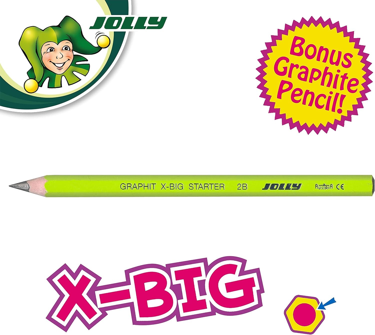 image:imageJolly XBig Jumbo Colored Pencils Set of 12 Perfect for Special Needs Art Therapy PreSchool and Early Learners Multicolor 30990001Multicolor