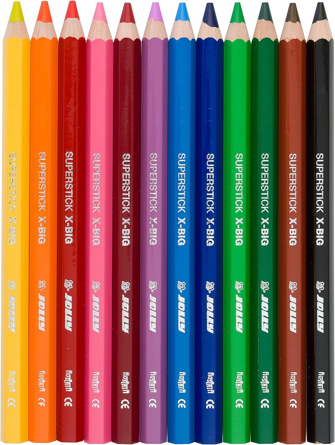 image:imageJolly XBig Jumbo Colored Pencils Set of 12 Perfect for Special Needs Art Therapy PreSchool and Early Learners Multicolor 30990001Multicolor