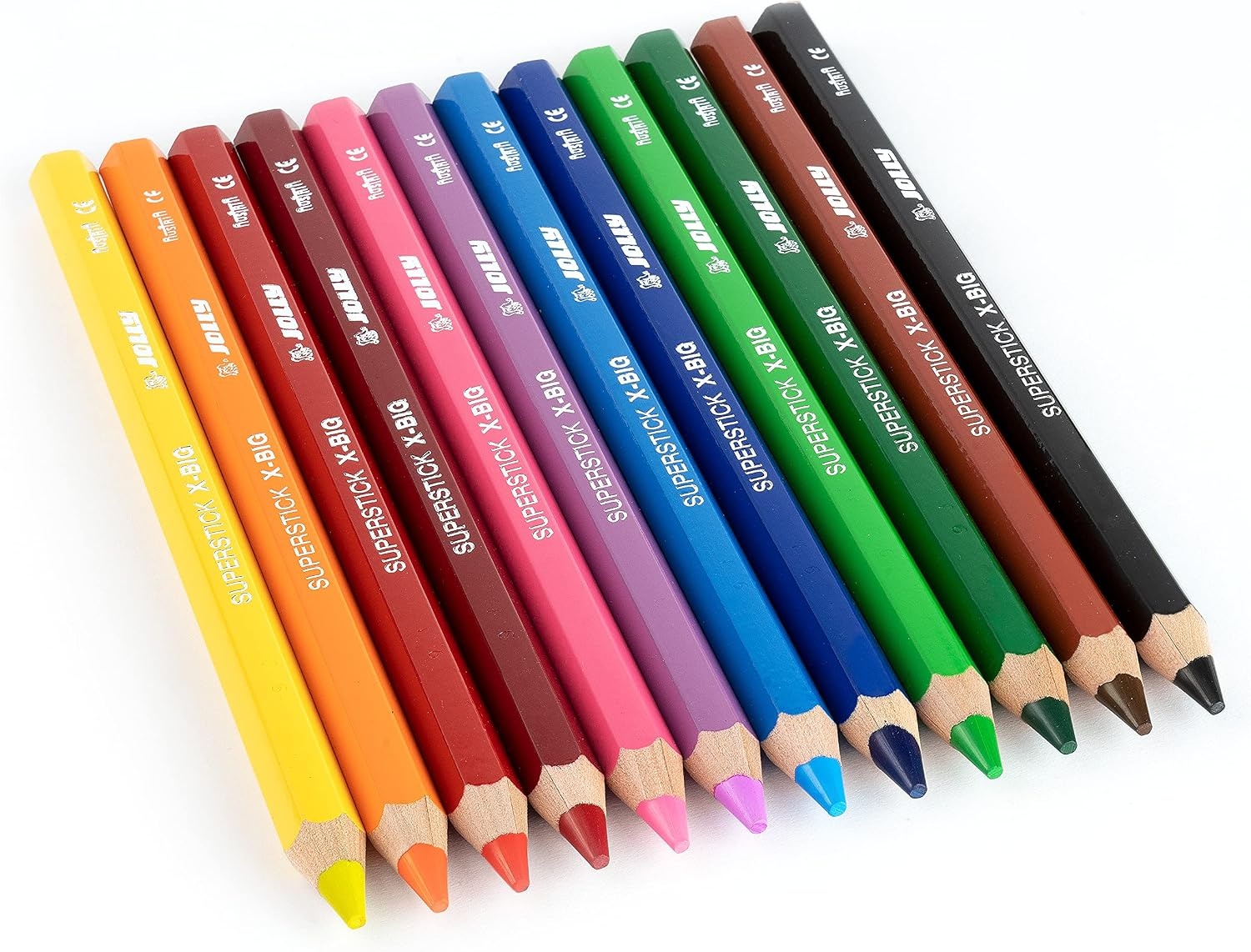 image:imageJolly XBig Jumbo Colored Pencils Set of 12 Perfect for Special Needs Art Therapy PreSchool and Early Learners Multicolor 30990001Multicolor