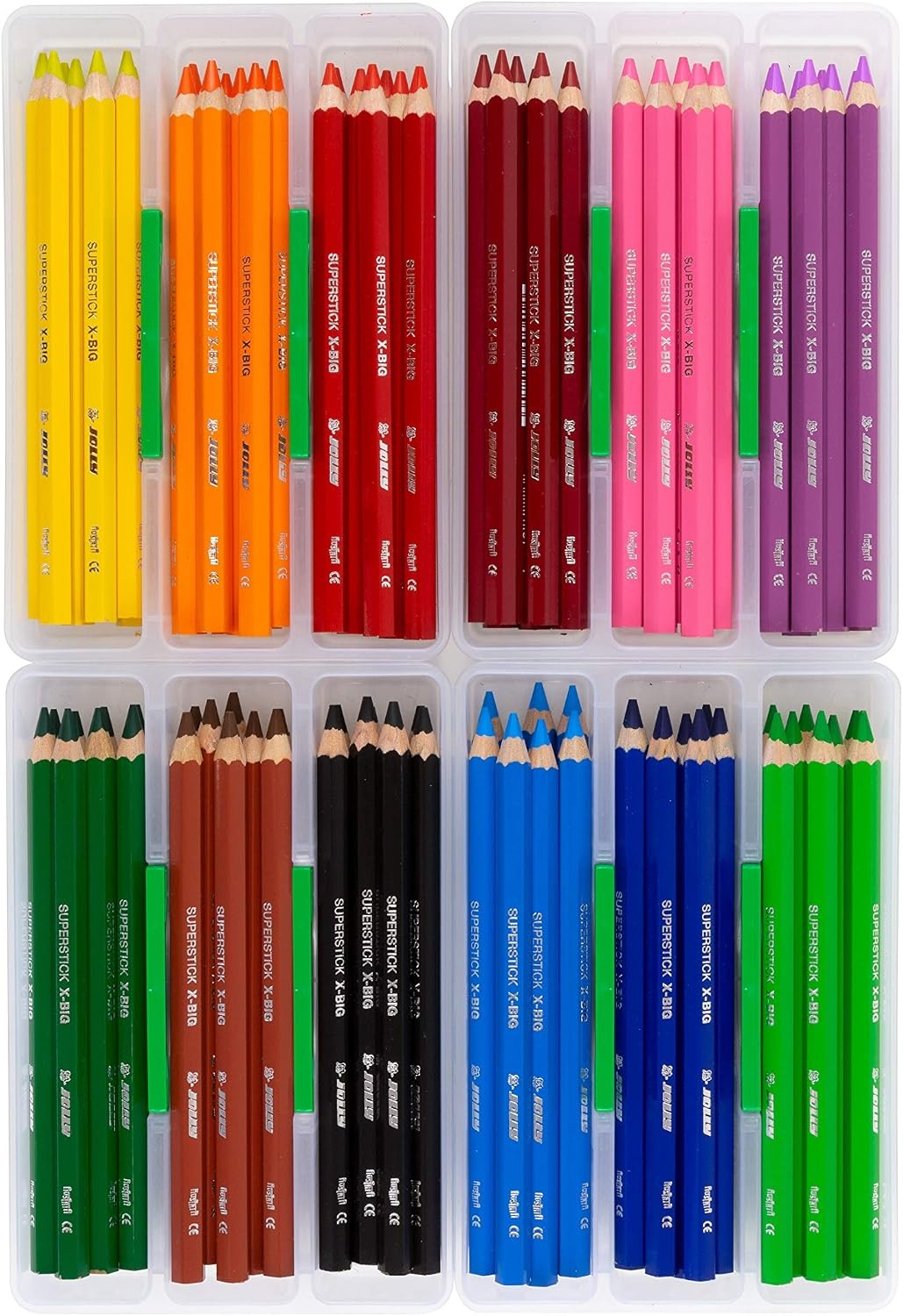 image:imageJolly XBig Jumbo Colored Pencils Set of 12 Perfect for Special Needs Art Therapy PreSchool and Early Learners Multicolor 30990001Multicolor