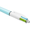 image:imageBIC 4 Colours Fun Retractable Ballpoint Pens  Box of 12 with Light Blue Pastel Barrel and Medium Point 10 mmMulticolor