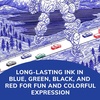 image:imageBIC 4Color 31 Retractable Ballpoint Pen 07 mm Pencil 1 CountBlack  Blue  Green  Red Ink