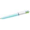 image:imageBIC 4Color Fashion Ballpoint Pen Medium Point 10mm Assorted Fashion Ink Colors Fun amp Colorful 4CountLight Blue