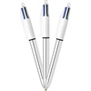 image:imageBIC 4Color Fashion Ballpoint Pen Medium Point 10mm Assorted Fashion Ink Colors Fun amp Colorful 4CountSilver