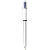 image:imageBIC 4Color Fashion Ballpoint Pen Medium Point 10mm Assorted Fashion Ink Colors Fun amp Colorful 4CountSilver