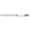 image:imageBIC 4Color Fashion Ballpoint Pen Medium Point 10mm Assorted Fashion Ink Colors Fun amp Colorful 4CountSilver