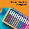 image:imageBIC 4Color Rainbow Shine Limited Edition Set Box of 15 Pens Retractable Ball Pens Medium Point 10mmBlack  Blue  Green  Red Ink