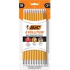 image:imageBIC Evolution Cased Pencil 2 Lead Yellow Barrel 24Count PGEYP241BLKYellow