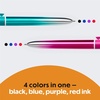 image:imageBIC Gel Pen 10 mm Point Assorted Ink 12CountPurple  Black  Blue  Red Ink