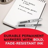 image:imageBIC Intensity Black Permanent Markers Fine Point 12Count Pack of MarkersBlack