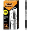 image:imageBIC Intensity Black Permanent Markers Fine Point 12Count Pack of MarkersBlack