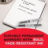 image:imageBIC Intensity Black Permanent Markers Fine Point 12Count Pack of MarkersBlue