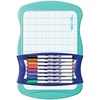image:imageBIC Intensity Dry Erase Kit With 9 Dry Erase Markers and 1 DualSided Dry Erase Board Bullet Tip 28mm Assorted0W x 01H Pack of 2