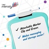 image:imageBIC Intensity Dry Erase Kit With 9 Dry Erase Markers and 1 DualSided Dry Erase Board Bullet Tip 28mm Assorted0W x 01H Pack of 2