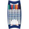 image:imageBIC Intensity Dry Erase Kit With 9 Dry Erase Markers and 1 DualSided Dry Erase Board Bullet Tip 28mm Assorted0W x 01H Pack of 2