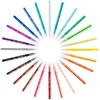 image:imageBIC Kids Kid Couleur Felt Tip Colouring Pens  Assorted Colours Cardboard Wallet of 241 Count Pack of 18