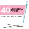 image:imageBIC Xtra Smooth Bright Edition Mechanical Pencils 07 mm Medium Point Bulk School Supplies for Students and Teachers 40Count PackPastel Edition