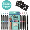 image:imageBODYMARK Temporary Tattoo Markers 8Count Color Collection SkinSafeColor Set