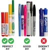 image:imageBig Bee Little Bee  Marker Parker Holder to Keep Markers Organized Fits Most Broad and Fine Tip Markers 100 Silicone As Seen on Shark TankSwirl 1Pack