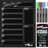 image:imageCHALKY CROWN Acrylic Magnetic Weekly Planner  Clear  145 x 1021 Pack