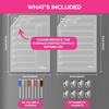 image:imageCHALKY CROWN Acrylic Magnetic Weekly Planner  Clear  145 x 1021 Pack