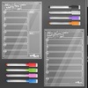 image:imageCHALKY CROWN Acrylic Magnetic Weekly Planner  Clear  145 x 1021 Pack