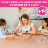 image:imageCHALKY CROWN Acrylic Magnetic Weekly Planner  Clear  145 x 1021 Pack