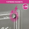 image:imageCHALKY CROWN Acrylic Magnetic Weekly Planner  Clear  145 x 1021 Pack