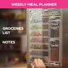 image:imageCHALKY CROWN Acrylic Magnetic Weekly Planner  Clear  145 x 1021 Pack