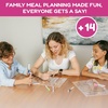 image:imageCHALKY CROWN Acrylic Magnetic Weekly Planner  Clear  145 x 1021 Pack