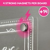 image:imageCHALKY CROWN Acrylic Magnetic Weekly Planner  Clear  145 x 1021 Pack