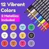 image:imageCHALKY CROWN Dual Tip Acrylic Paint Markers  Assorted  12 Pack6mm  12 Pack