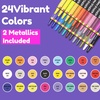 image:imageCHALKY CROWN Dual Tip Acrylic Paint Markers  Assorted  12 Pack6mm  24 Pack