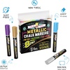 image:imageCHALKY CROWN Jumbo Liquid Chalk Markers  Bold Colors  8 Pack 15mmMetallic 6mm  8 Pack