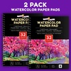 image:imageCHALKY CROWN Large Watercolor Paper Pad  White  2 Pack 64 Sheets2 Pack