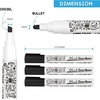 image:imageCHALKY CROWN White Liquid Chalk Markers  White  5 Pack 6mm TipBlack