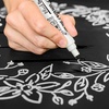 image:imageCHALKY CROWN White Liquid Chalk Markers  White  5 Pack 6mm TipBlack
