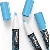 image:imageCHALKY CROWN White Liquid Chalk Markers  White  5 Pack 6mm TipBlue