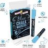 image:imageCHALKY CROWN White Liquid Chalk Markers  White  5 Pack 6mm TipBlue