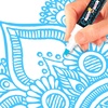image:imageCHALKY CROWN White Liquid Chalk Markers  White  5 Pack 6mm TipBlue