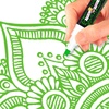 image:imageCHALKY CROWN White Liquid Chalk Markers  White  5 Pack 6mm TipGreen