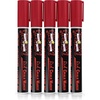 image:imageCHALKY CROWN White Liquid Chalk Markers  White  5 Pack 6mm TipRed