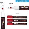 image:imageCHALKY CROWN White Liquid Chalk Markers  White  5 Pack 6mm TipRed