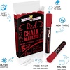 image:imageCHALKY CROWN White Liquid Chalk Markers  White  5 Pack 6mm TipRed