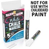 image:imageCHALKY CROWN White Liquid Chalk Markers  White  5 Pack 6mm TipWhite