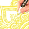 image:imageCHALKY CROWN White Liquid Chalk Markers  White  5 Pack 6mm TipYellow